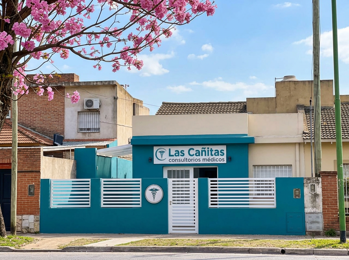 Frente del Centro Médico Las Cañitas en Lomas de Tafí, Tafí Viejo, Tucumán