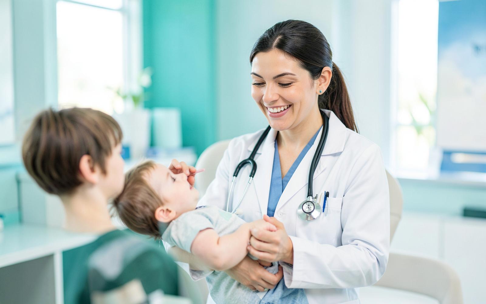 Pediatra del Centro Médico Las Cañitas durante una consulta infantil